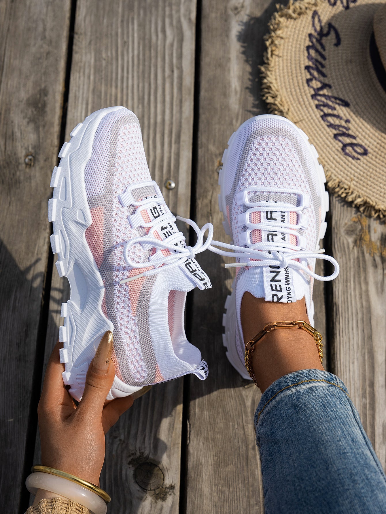 Fly knit sneakers