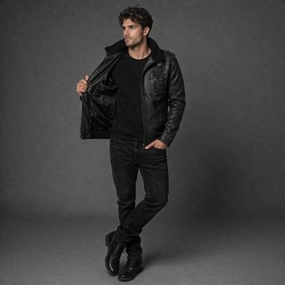 Saints Leather Jacket