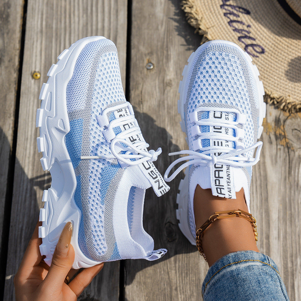 Fly knit sneakers