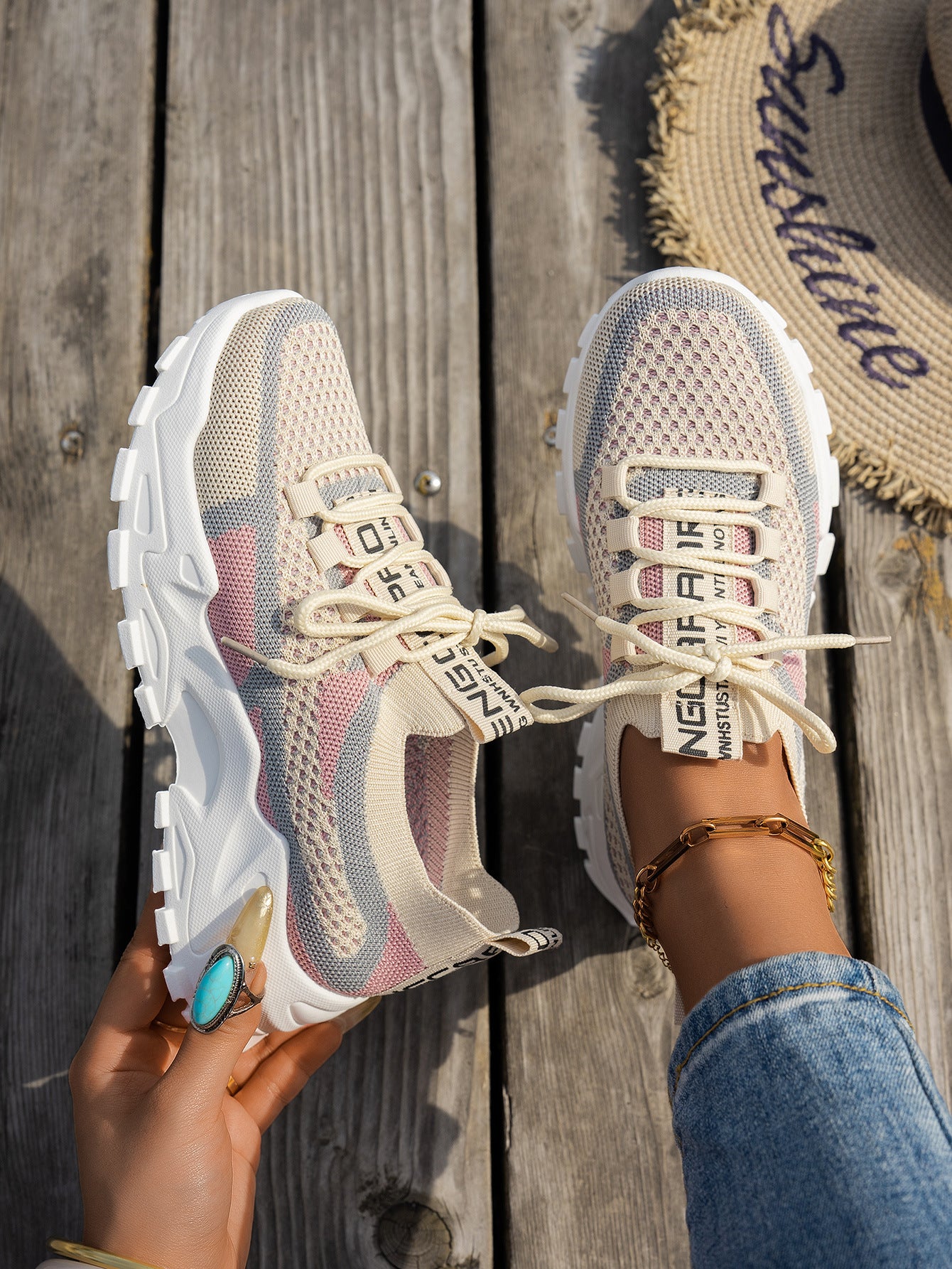 Fly knit sneakers