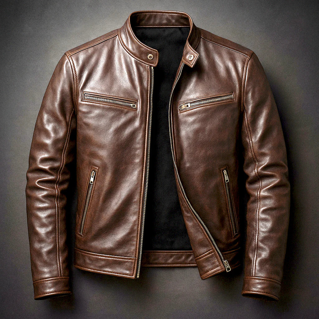 Sun Fade Leather Jacket