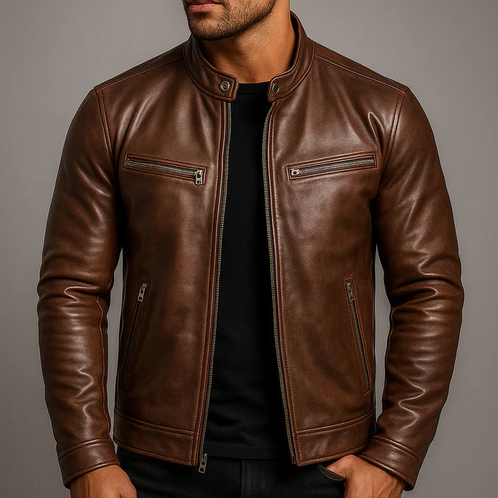 Sun Fade Leather Jacket